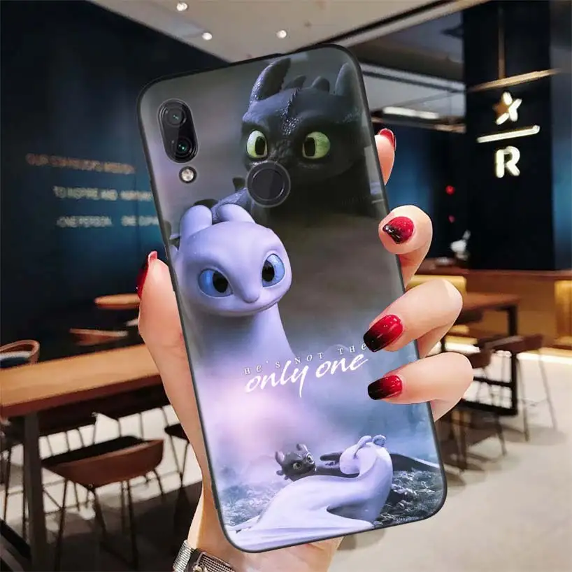 Беззубик Как приручить дракона черный чехол для Xiao mi Red mi Note 8 7 7S 7A 6 S2 GO K20 Pro+ 6A mi 6X 5X A1 CC 9 8 мягкий телефон