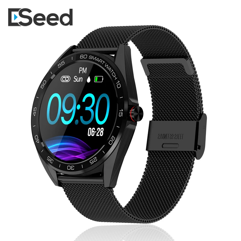 ESEED k7 Смарт часы для мужчин IP68 Водонепроницаемый 1,3 дюймов полный сенсорный круглый экран сердце rete монитор спортивный металлический ремешок smartwatch