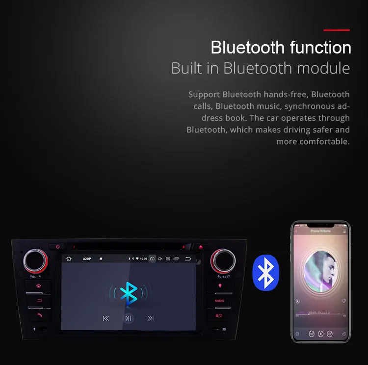 Discount TOPBSNA Android 9.0 Car DVD Multimedia player For BMW/3 Series E90/E91/E92/E93 1 Din Car Radio Multimedia WIFI Stereo Headunit 6