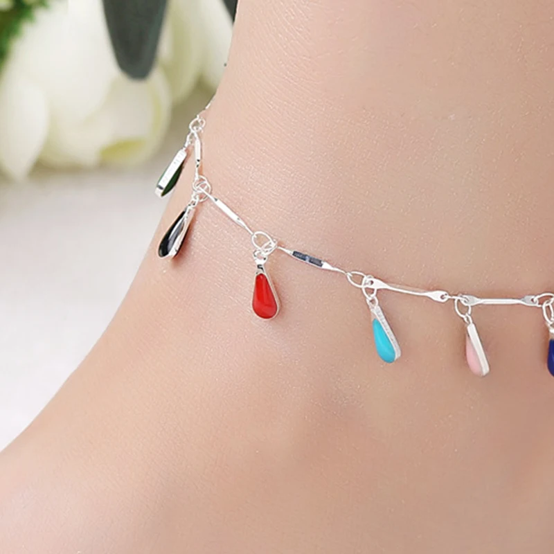 Summer New Arrival Hot Bead Bracelet On The Leg Imitation Pearl Fashion Crystal Tassels Elastic Ankle Chain Women Leg Chain