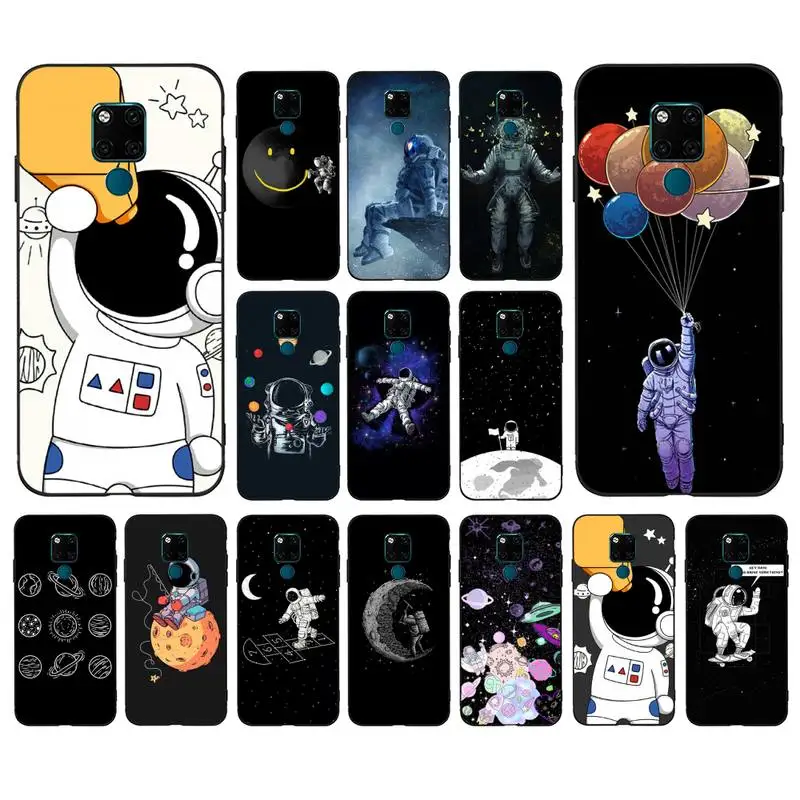 FHNBLJ Moskado Space Astronauts Moon Pattern Phone Case for Huawei Mate 20 10 9 40 30 lite pro X Nova 2 3i 7se | Мобильные телефоны