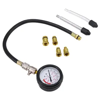

0-300 PSI Fuel Injection Pump Injector Tester Gasoline Pressure Gauge Car Tire Checker