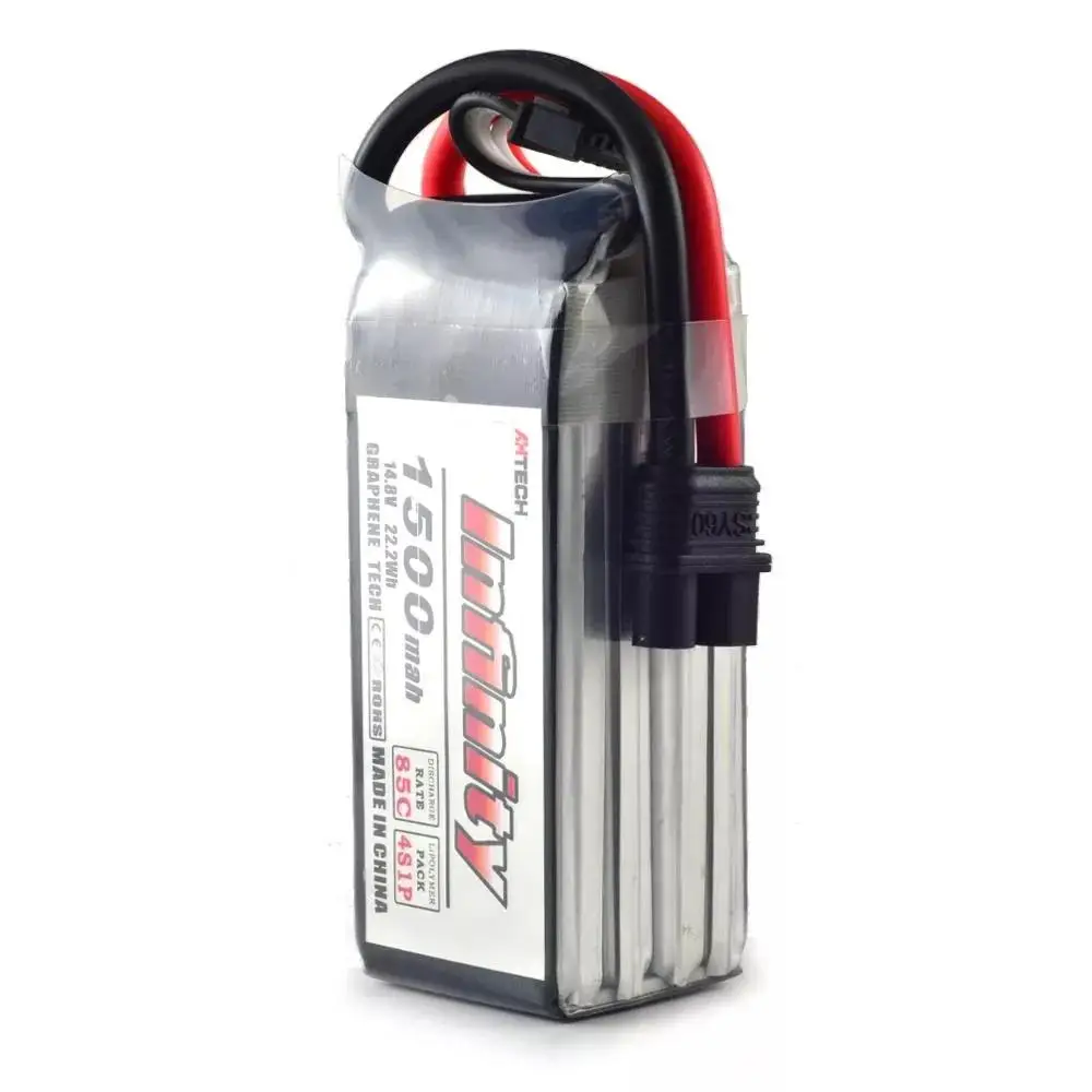 Infinity 4S 14,8 V 1500 мА/ч, 85C графеновой батареи LiPo Батарея XT60 Поддержка 15C повышения Зарядное устройство