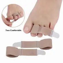 

Finger Toe Bandage Overlapping Thumb Eversion Wearing Cloth Strip Toe Separator Corrector Foot Care Tool For Men And Women