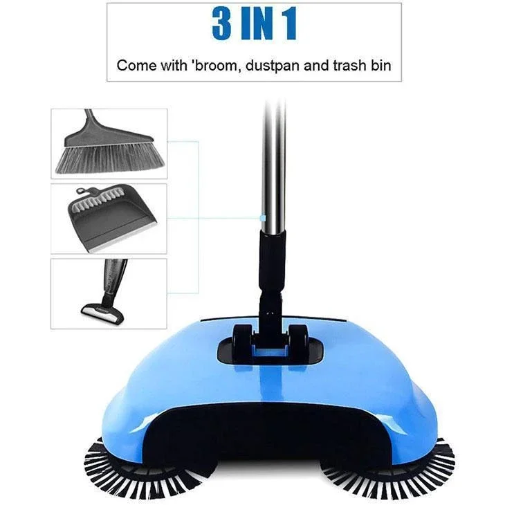 Sweeping Machine Push Type Hand Push Magic Broom Dustpan Handle