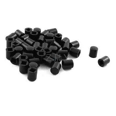 

45pcs 6mmx7mm Black Plastic Button Caps for 8.5mmx8.5mm Tact Switch