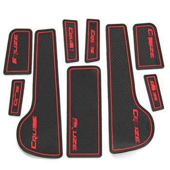 

9pcs Car Styling Interior Non-Slip Mat Door Groove Pad Cushion Rubber Mat Fit For Chevrolet Cruze Sedan Hatchback 2009-2014