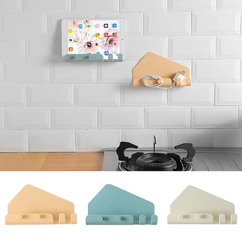 

3 Colors Hook Bedroom Traceless Storage Hook Rack Behind The Door 6 Hook Storage Rack