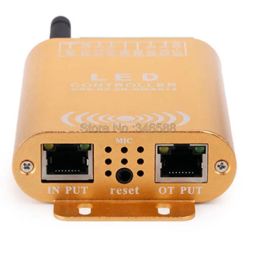 Wifi музыкальный SPI светодиодный контроллер 2048 пикселей цифровой адресный DC12V 24V
