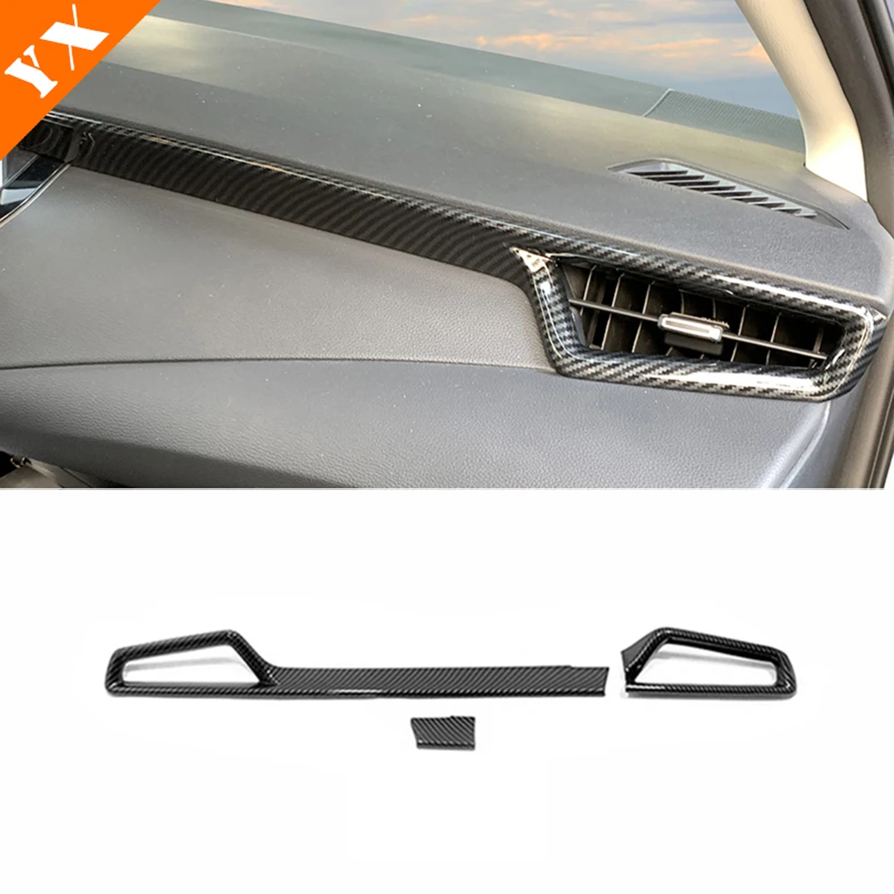 

ABS Chrome For Toyota corolla E210 Sedan 2019 2020 accessories Car Console air outlet Decoration Strip cover trim Car styling