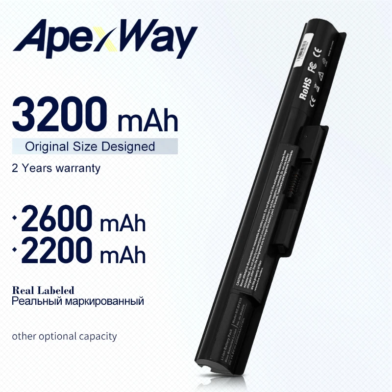 ApexWay 14.8V Laptop battery VGP-BPS35A VGP-BPS35 For Sony VAIO Fit 14E 15E Series 3200mAh 4 cells | Компьютеры и офис