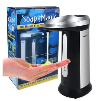 

400ml Kitchen Hand Free Automatic Soap Dispenser Touchless Bathroom Dispenser Smart Sensor Liquid Soap Dispenser for Kitchen