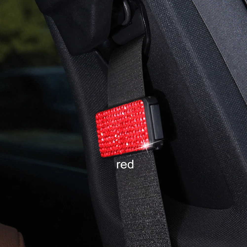 Автомобильные украшения для интерьера стразы фиксаторы автомобильного ремня