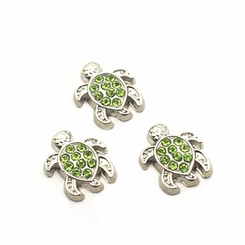 

Hot selling 12pcs/lot Charms tortoise Floating Charms for Floating Memory charms Lockets DIY Jewelry