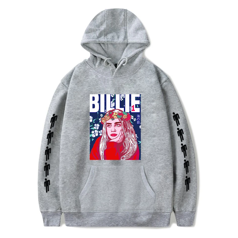 Новинка Billie Eilish толстовка женская мужская Поп толстовка модная куртка Осень Зима Мальчики удобный белый пуловер