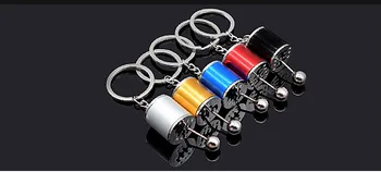 

Fashion Custom Brake Disc Nitrogen Shift Head Modified Car Keychain Keyring For BMW Audi Lexus Ford Peugeot car styling