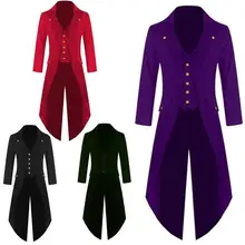 Новинка размера плюс, мужской пиджак-смокинг, фрак, стимпанк, готический стиль, униформа для выступлений, косплей, одежда для вечеринок, Нежные мужские официальные платья