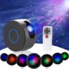 2 in 1 aurora starry sky projector 7 color night light star projector galaxy ocean nebula lamp with remote control for kids ► Photo 1/6