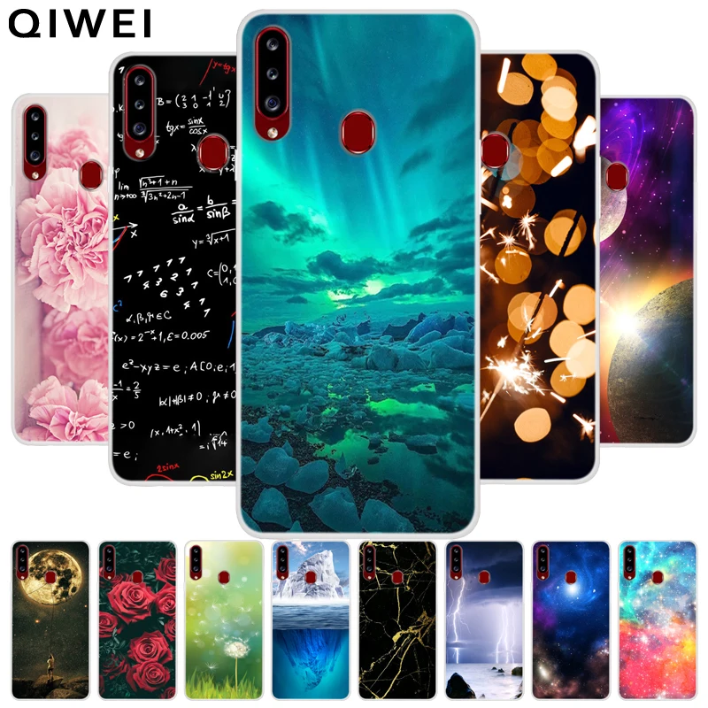 For Samsung A20S Case Cool Pattern Soft TPU Silicone Phone Cases Galaxy A20 s A20E A 20e Back Cover 20S A21S | Мобильные телефоны и