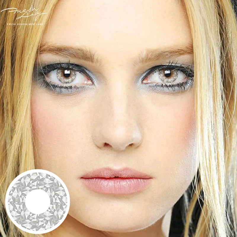 

Fresh Lady 2pcs/pair Cosplay Color Contact Lenses Blinking eyes Series Eye Contact Lens Colored Cosplay Cosmetic Contact Lens