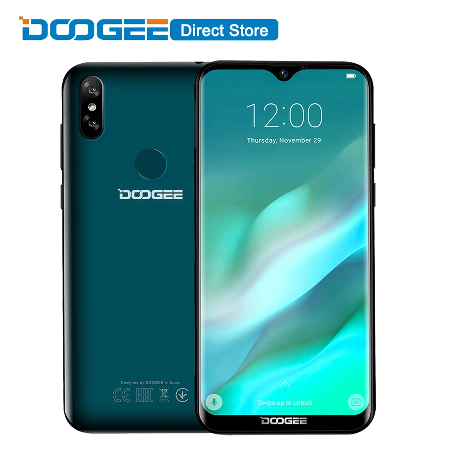 DOOGEE Y8 смартфон с 6 1-дюймовым дисплеем четырёхъядерным процессором MTK6739 ОЗУ 3 ГБ