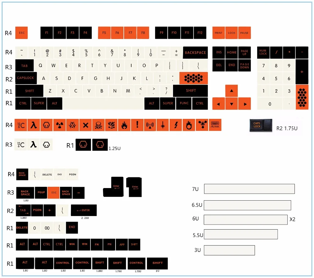 MP английская/Корейская версия 169/124 клавиша PBT Cherry оригинальная высота IOS Keycap Dye-sulimated Keycap для механической клавиатуры - Цвет: 169 keys