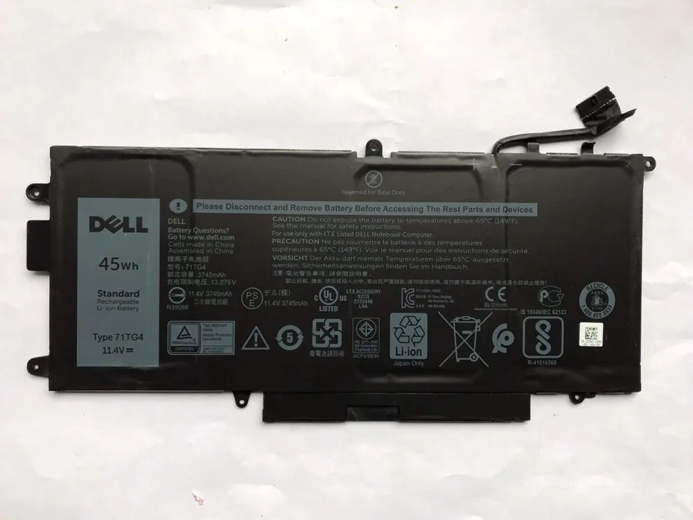 Новые оригинальные Батарея для Dell Latitude 7390 2-в-1 71TG4 11,4 V 45WH