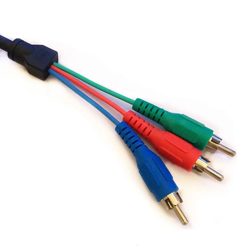 HDMI штекер 3 RCA Женский Видео Аудио av кабель 5 футов/1 м конвертер адаптер для 1080P HDTV