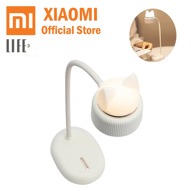

Xiaomi Mijia 3Life LED Desk Lamp Adjustable Soft Light Small Charging Folding Lamp Cat Reading Night Light For Home Dormitory