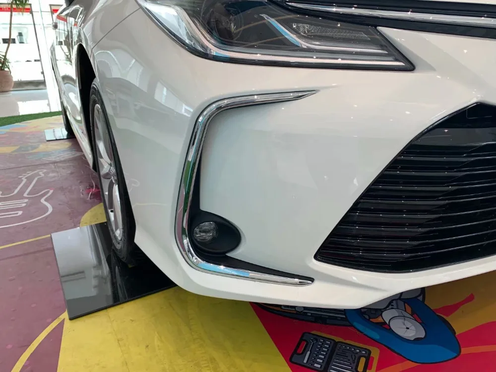 Для Toyota Corolla E210 Sedan ABS Пластиковая передняя противотуманная осветительная лампа обшивка отделка автомобиля Стайлинг