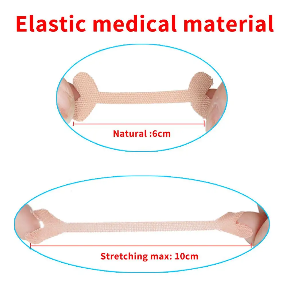 20pcs Ingrown Toenail Correction Tool Ingrown Toe Nail Treatment Elastic Patch Sticker Straightening Clip Brace Pedicure Tool