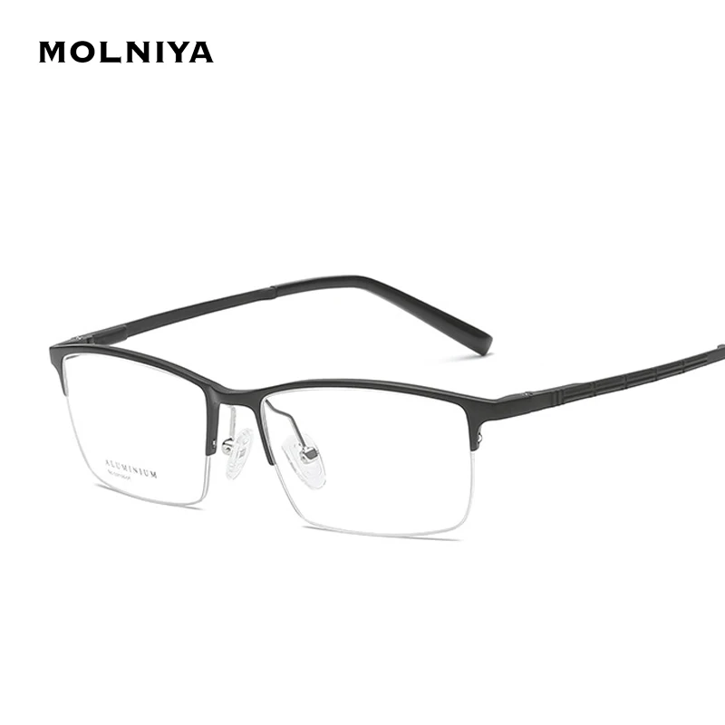 

Men Business Glasses Frame Fashion Male Rectangle Half-frame Eyewear Ultralight Eye Myopia Prescription Eyeglasses