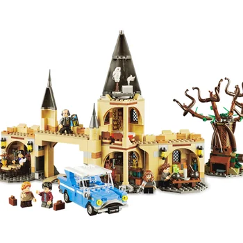 

SY-1206 706PCS Compatible gates potter movie legoinset 75953 Magic Castle Car Model Building Blocks Bricks Kids Educational toys