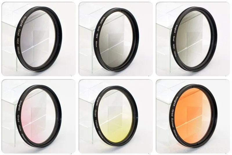 KnightX 24 цвета защитный УФ-фильтр для ND CPL Для nikon canon 49 52 55 58 62 67 72 77 мм d3200 d5200 d3300 d5100 1200d T5 700d d5500 750d