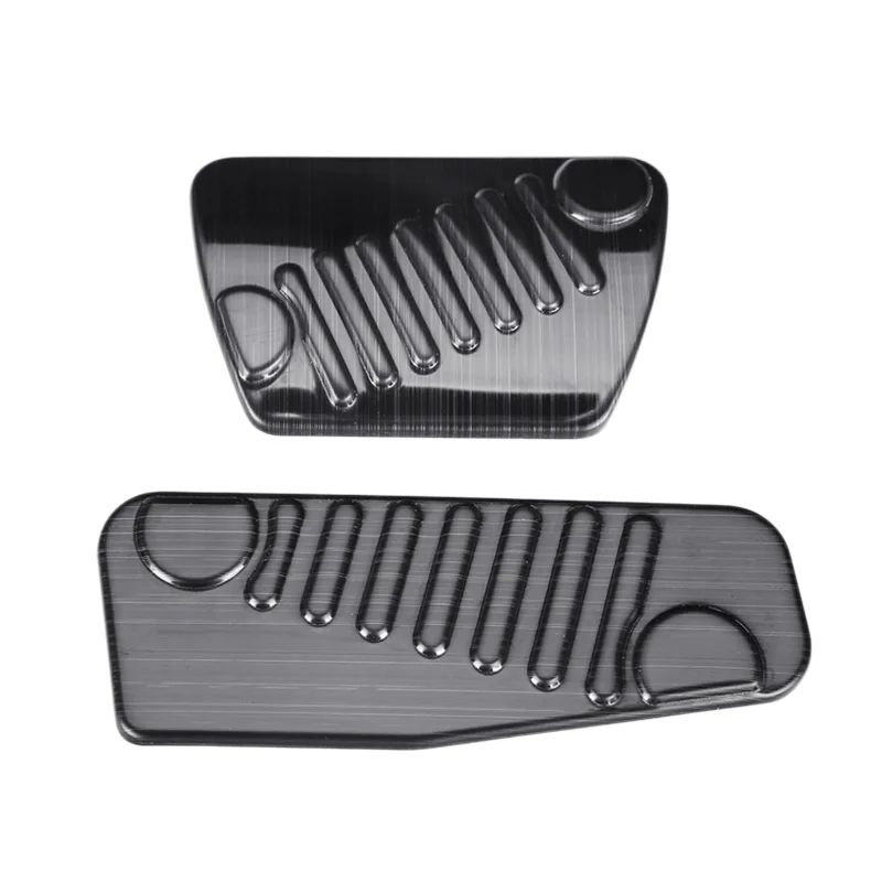 

Titanium Black Stainless Steel Car Accelerator Pedal Brake Pedal for Jeep Wrangler Jl 2018 2019 2020