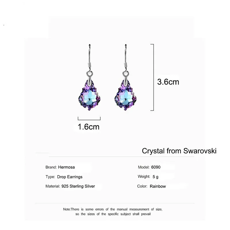 Hermosa 925 Sterling Silver Dangle 