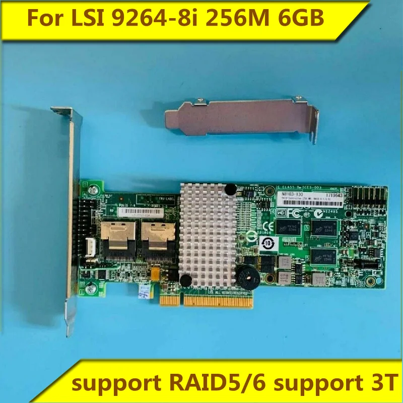 Original para LSI 9264 8i 256M 6GB SAS SATA compatible con tarjeta ...
