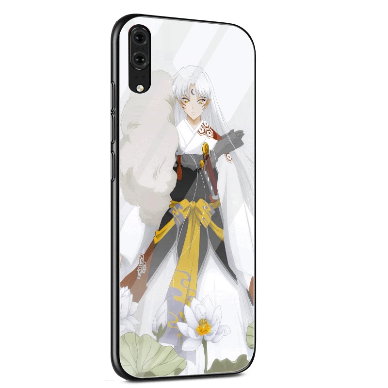 Стеклянный чехол для huawei P30 P20 P10 Y9 Y6 mate 20 Pro Lite P Smart Honor 7A 8X9 10 чехол Inuyasha