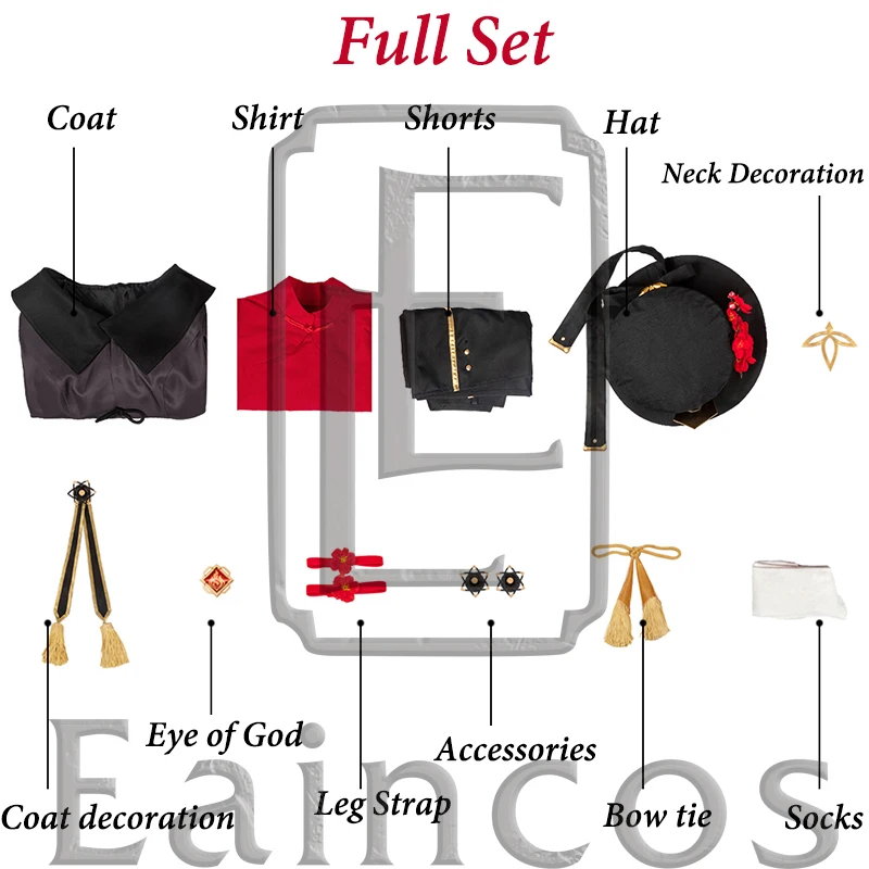 Eaincos Game Genshin Impact Hu Tao Cosplay Costume Anime Outfits Dress Halloween Carnival Women Girl Uniforms -Zentai shop online H09acc352cdb8498b8425b7e66152e312s.jpg