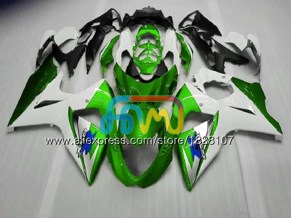K9 для SUZUKI GSXR-1000 GSXR 1000 09, 10, 11, 12, 13, 15 и 16 44BS. 159 GSXR1000 2009 2010 2011 2012 Зеленый Белый обтекатель - Цвет: No. 27