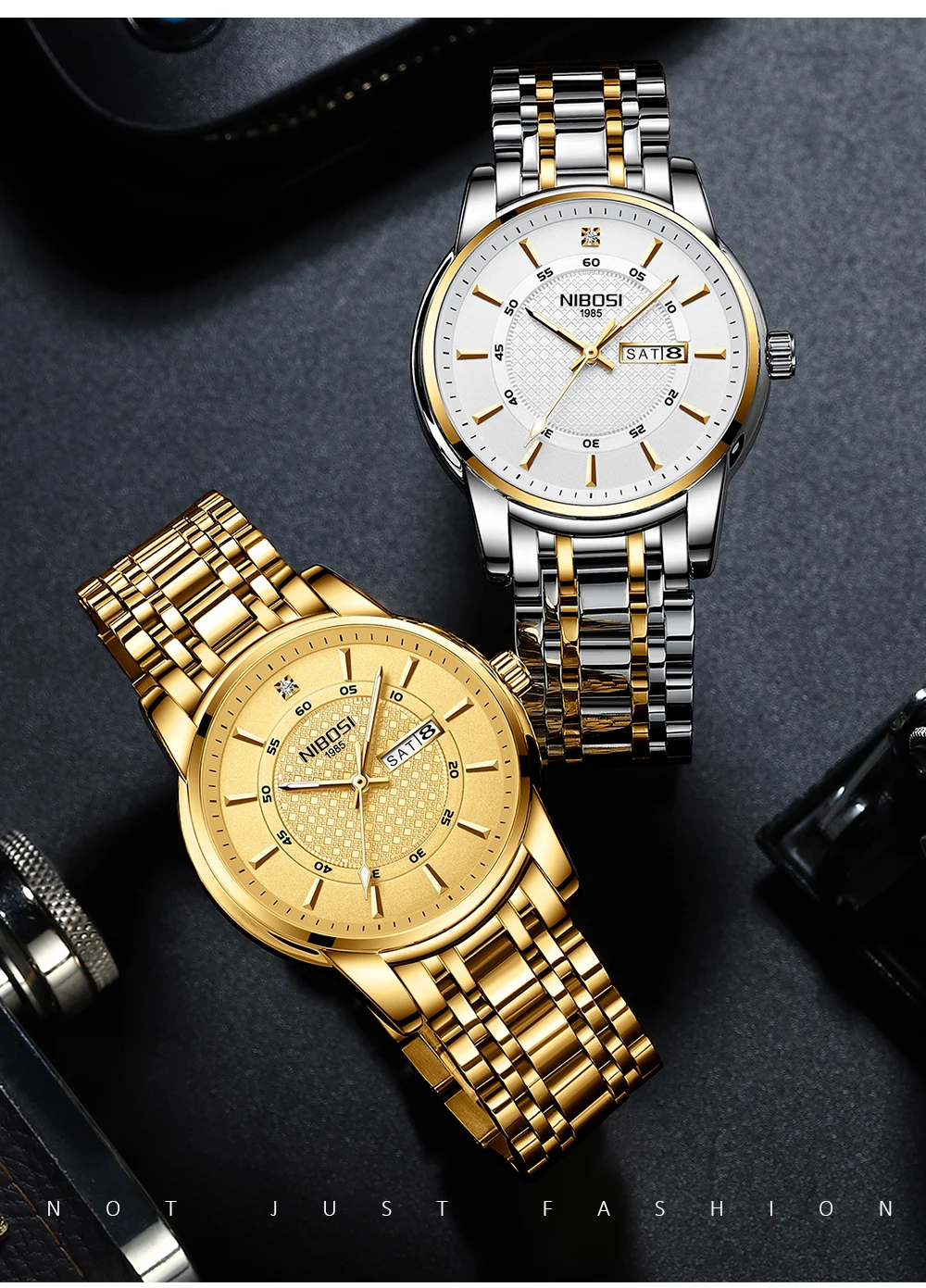 Relogio Masculino NIBOSI Brand Design Men Watch Waterproof Stainless Steel Sports Quartz Watches For Men Relojes Para Hombre