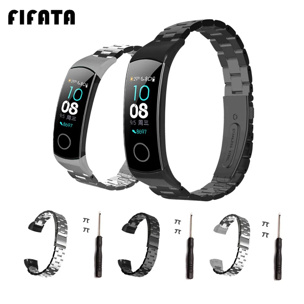 Ремешок металлический в стиле ретро для смарт-часов Huawei Honor band 4 | Электроника