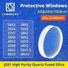 LSKCSH Лазерная Защитная оконная диа. 34-60 мм плавленый кремнезем объектив для Precitec Raytools WSX HSG HIGHYAG Bystronic лазерная головка 1064nm