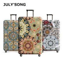 JULY'S SONG винтажный цветочный багажный чехол для путешествий пылезащитный чехол защитный чехол полиэфирный чехол для тележки