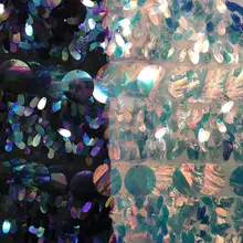 18 мм капля+ 40 мм большой диск вышивка с блестками ткань дизайнер DIY модное женское платье вечерние украшения ткань материал