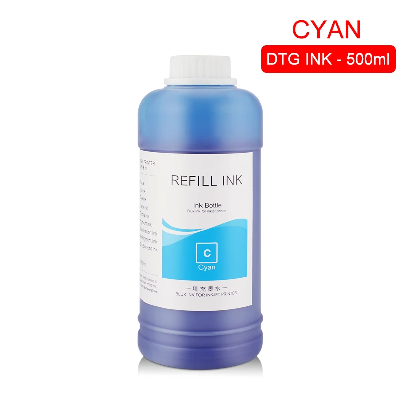 Чернила DTG для текстиля Epson DX5 DX7 R330 500 1390 R1900 R2000 F2000 F2100 1400 мл/комплект|digital textile ink|ink for