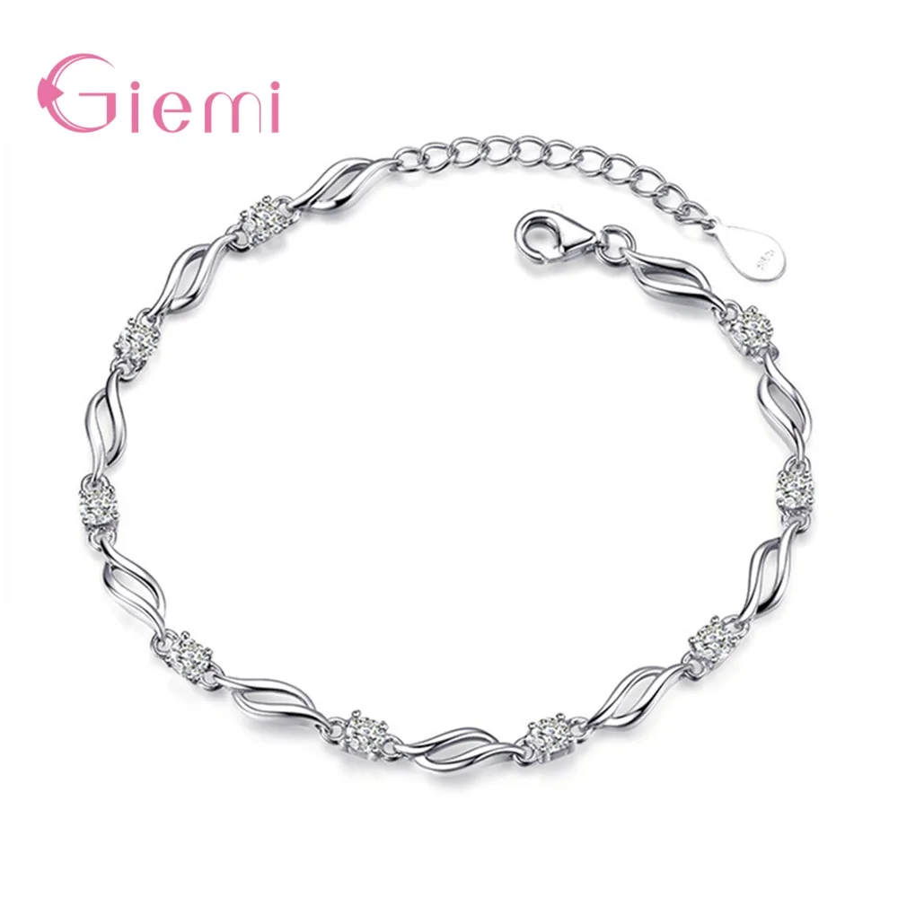

New Arrival Mother's Best Jewelry Gifts 925 Sterling Silver Love Bracelets Fast Dispatch Women Bracelets Bangles Free Shipping