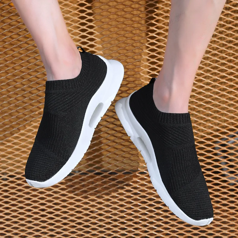 

MEN'S Shoes Autumn 2019 Running Shoes Breathable Fly-kit Mesh Trendy Shoes Men Outdoor Casual Sneakers