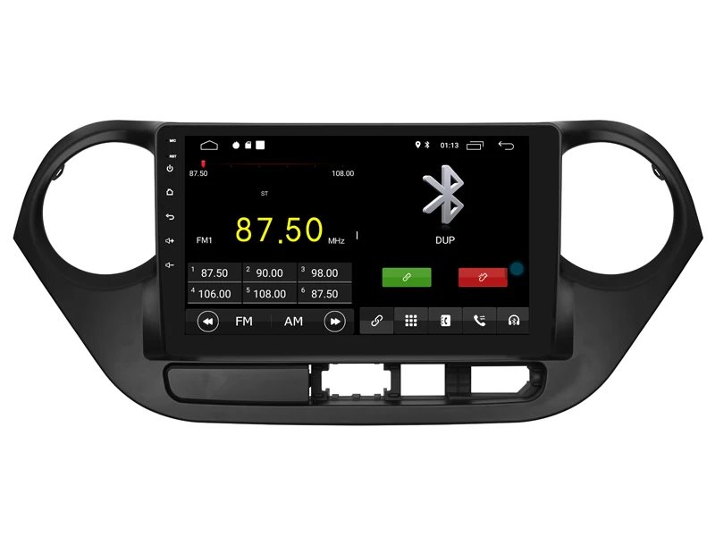 Автомобильный мультимедийный плеер 9 дюймов ips экран монитор gps магнитофон Bluetooth Android 9,0 для HYUNDAI i10 LHD- Авто Аудио