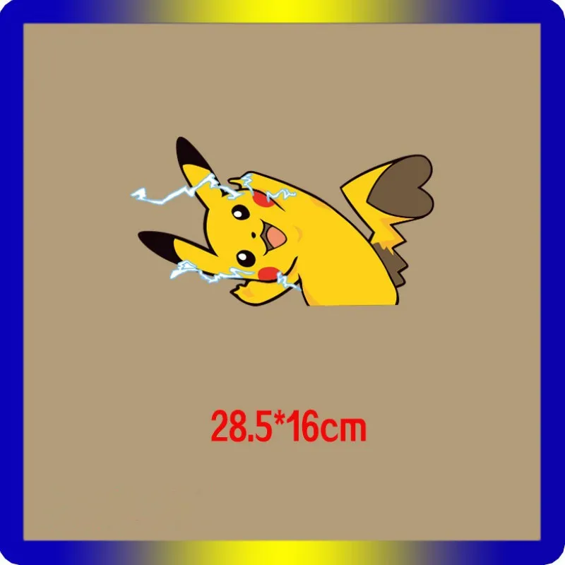 

1pcs Clothes DIY T-Shirt Applique Pokemon Heat Transfer Vinyl Patches Stickers on Backpack Badges Go Pokemon Applique